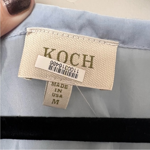 Koch Mini Dress Smocked light Blue summer vacation party - Picture 5 of 6